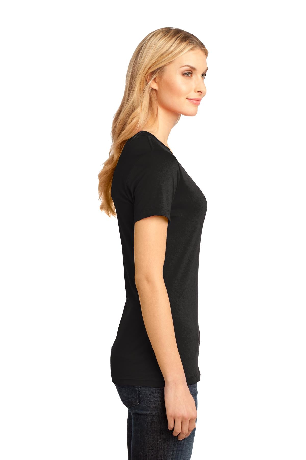 District - Women's Perfect Weight V-Neck Tee. DM1170L