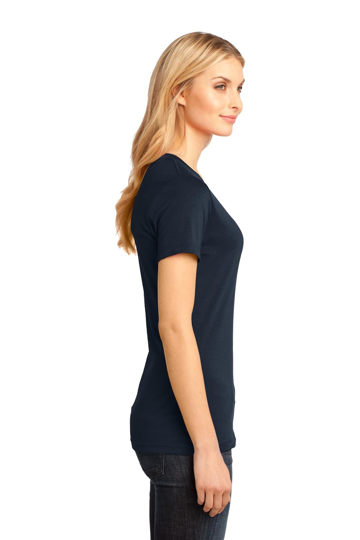 District - Women's Perfect Weight V-Neck Tee. DM1170L