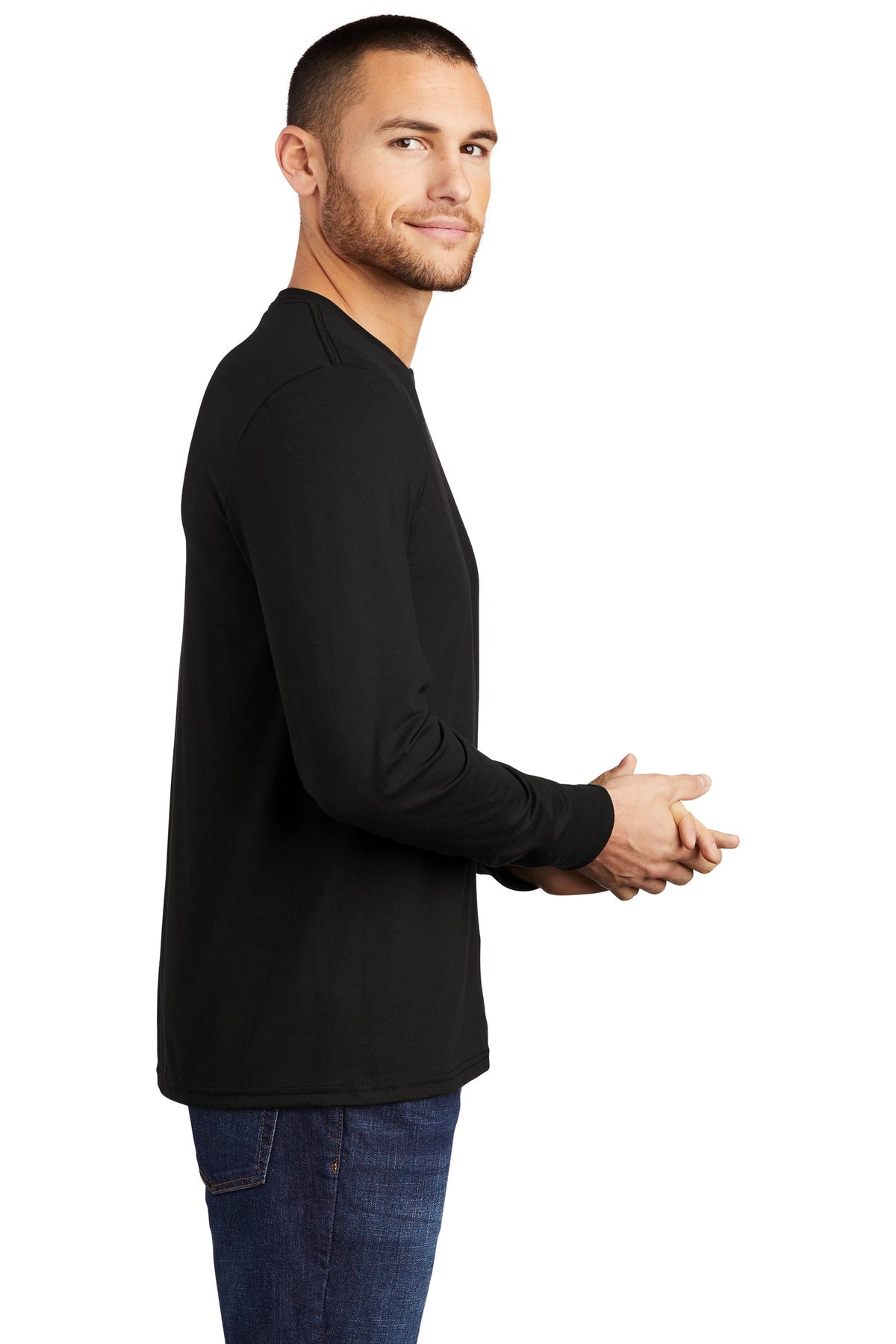 District Perfect Tri Long Sleeve Tee . DM132