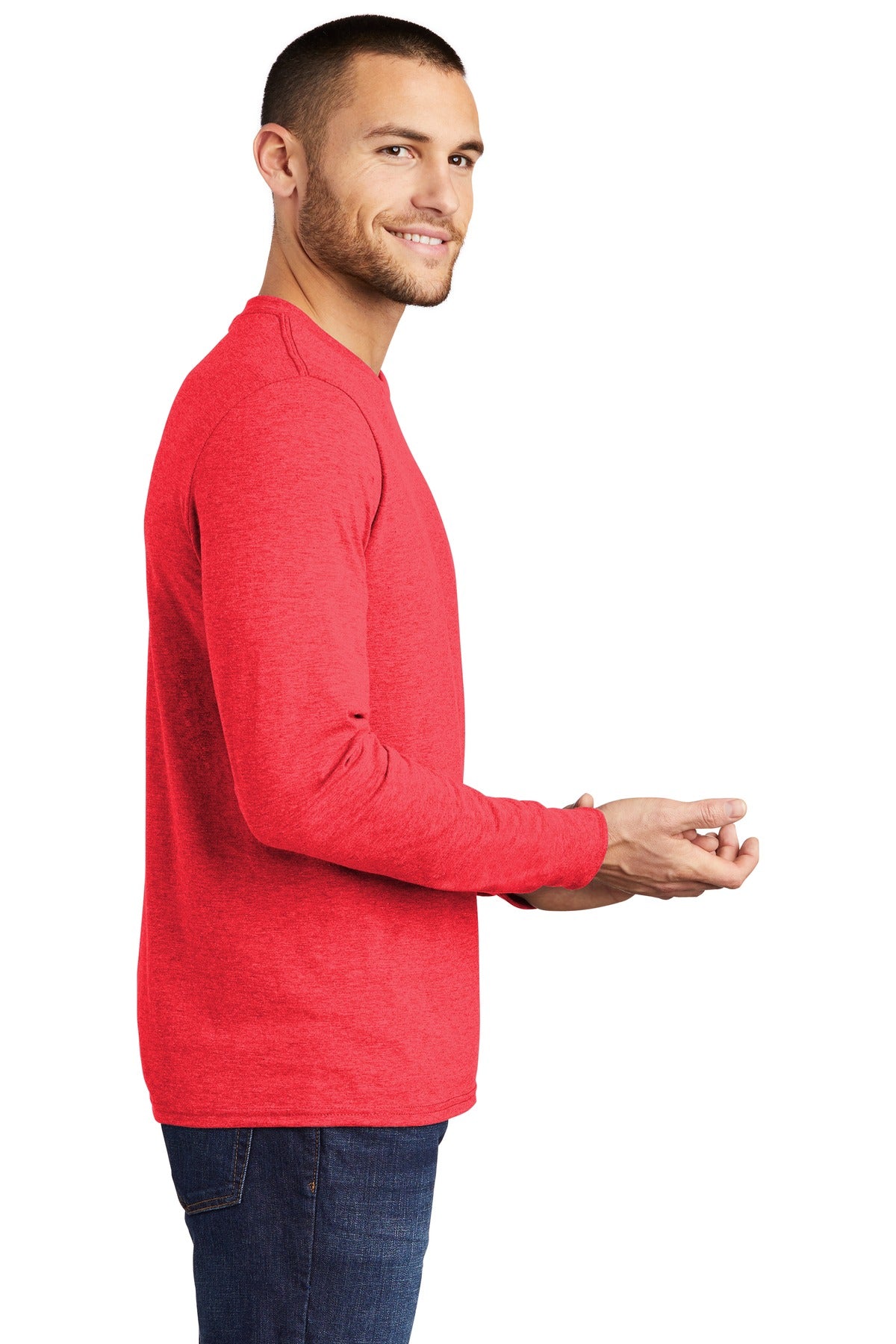 District Perfect Tri Long Sleeve Tee . DM132