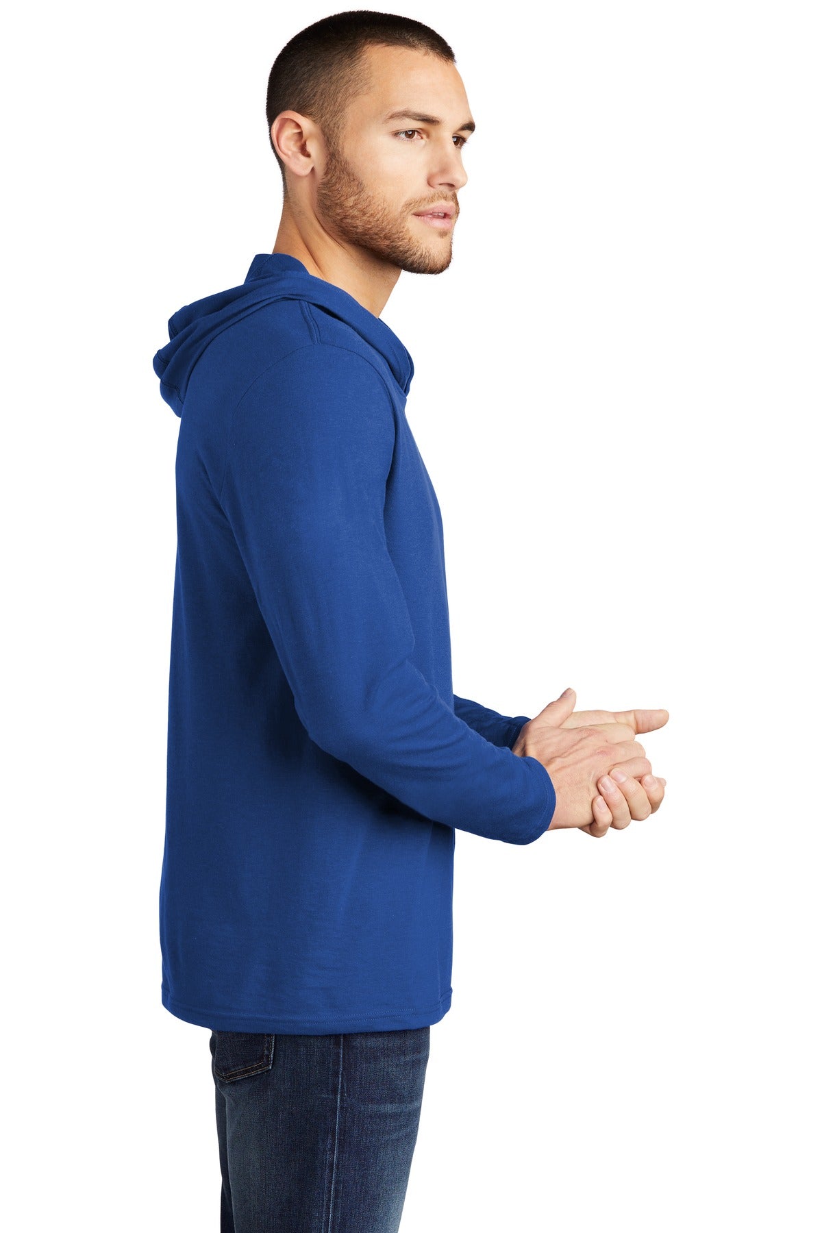 District Perfect Tri Long Sleeve Hoodie. DM139