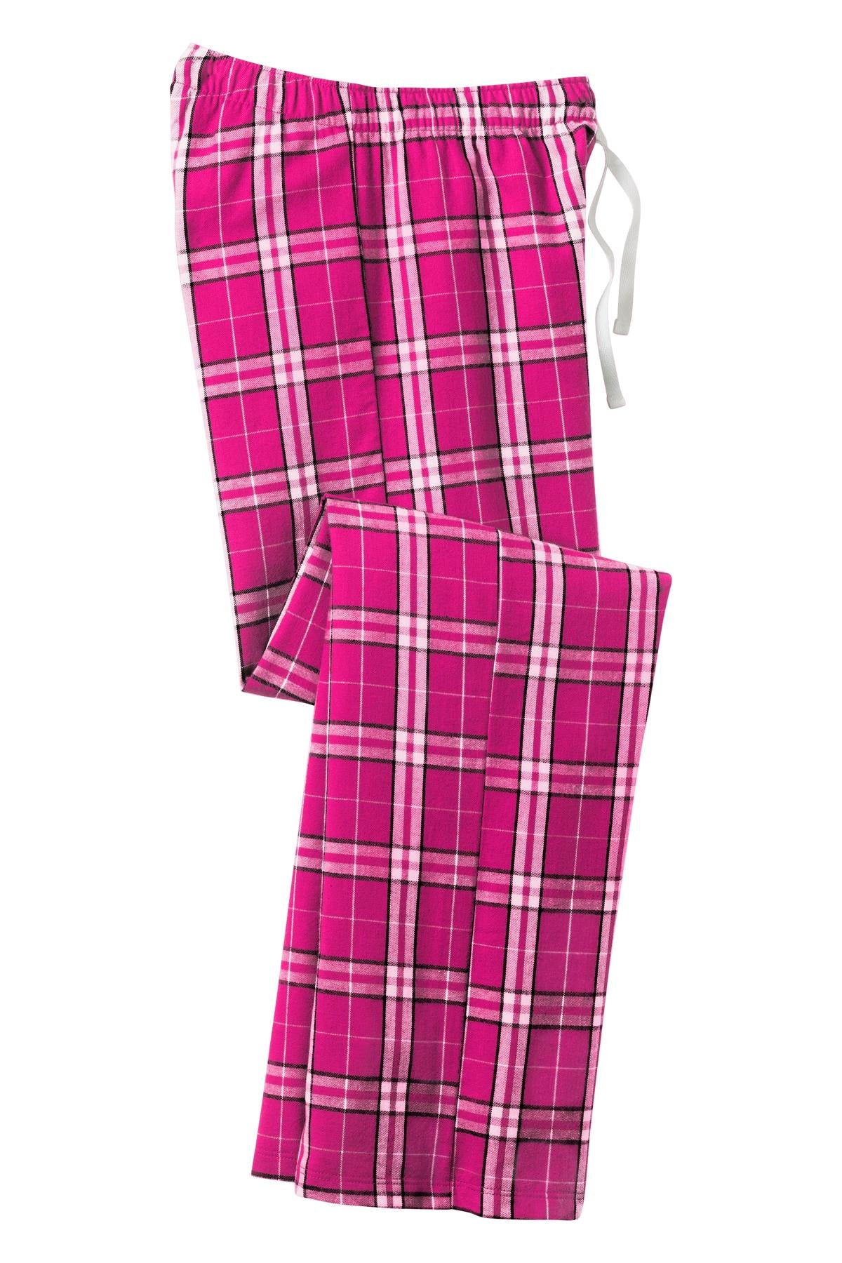 District Women's Flannel Plaid Pant. DT2800