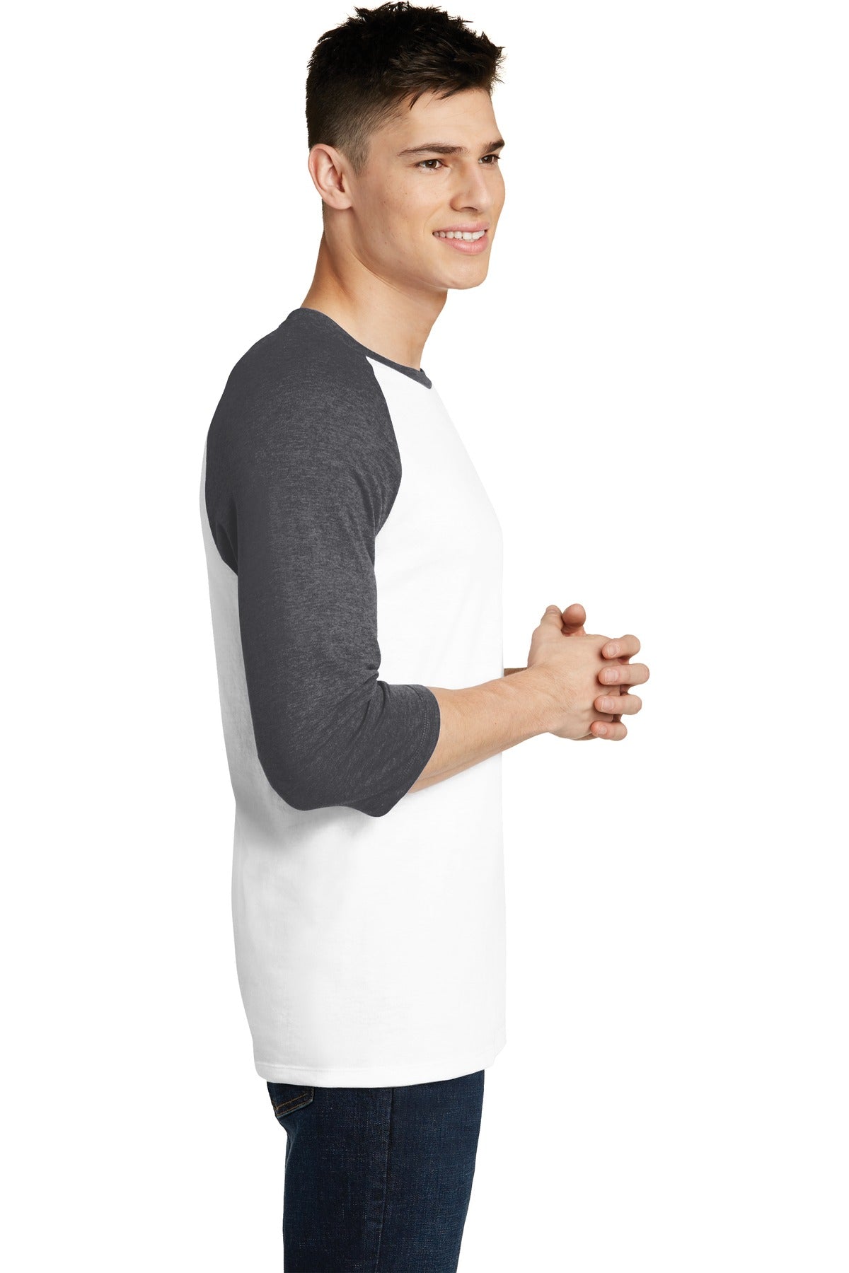District Very Important Tee 3/4-Sleeve Raglan. DT6210