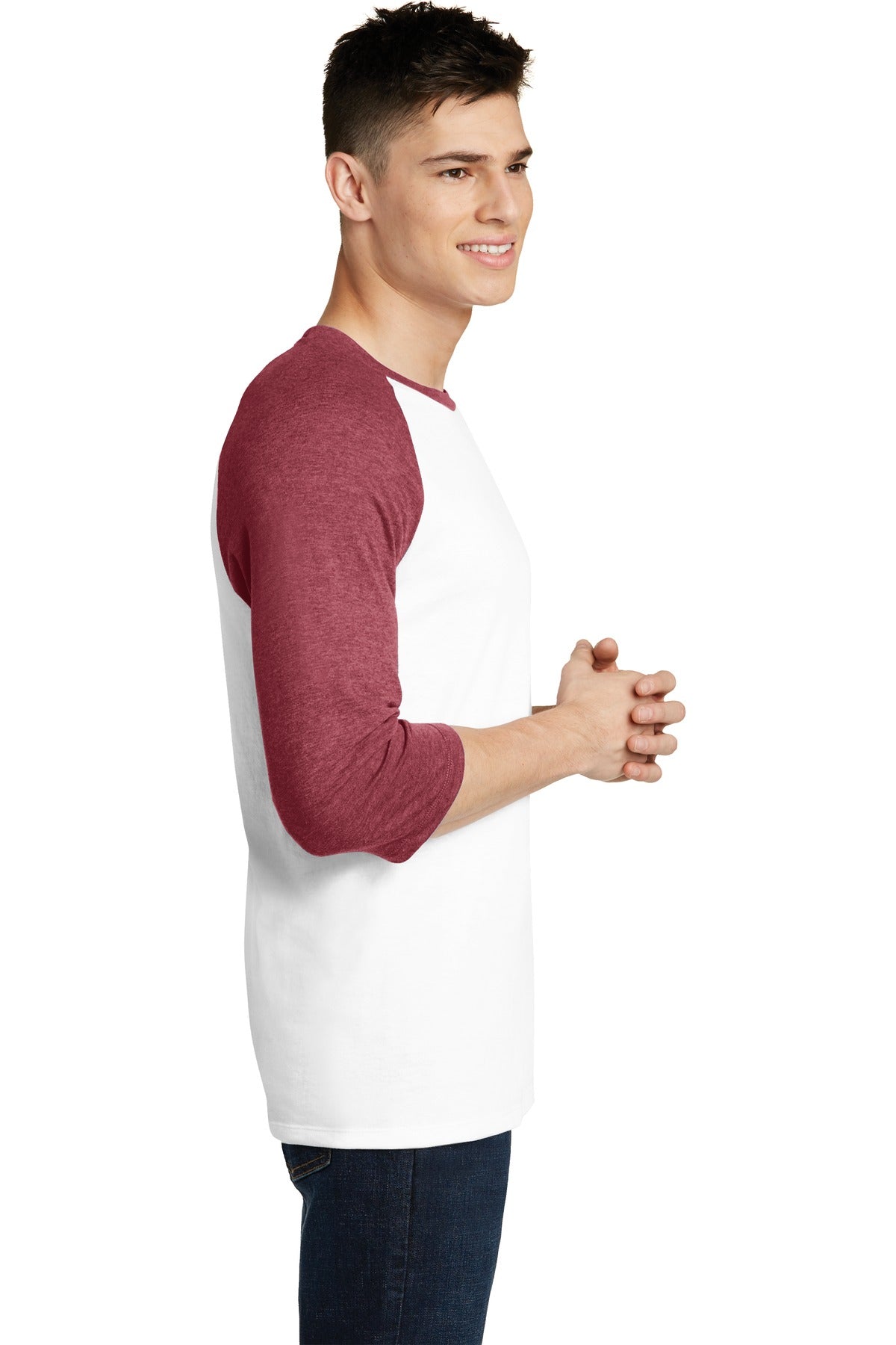District Very Important Tee 3/4-Sleeve Raglan. DT6210