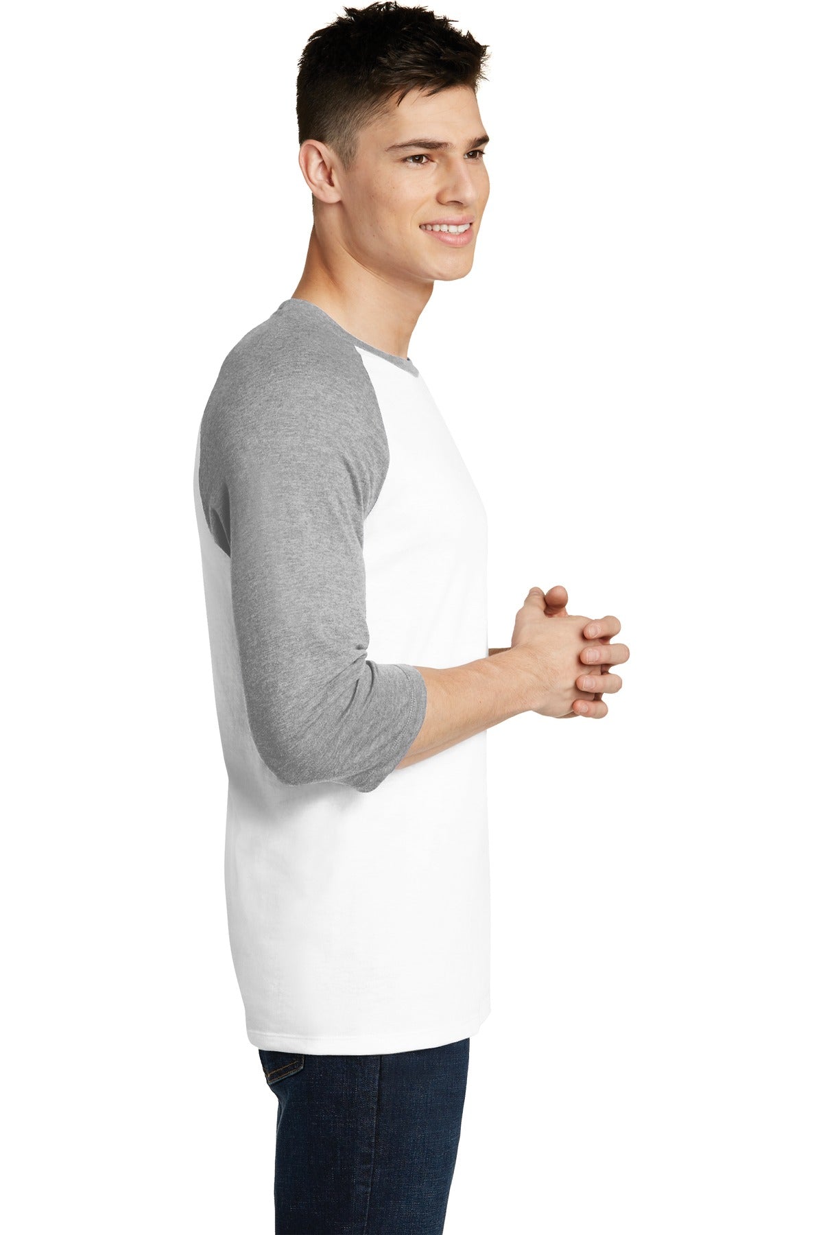 District Very Important Tee 3/4-Sleeve Raglan. DT6210