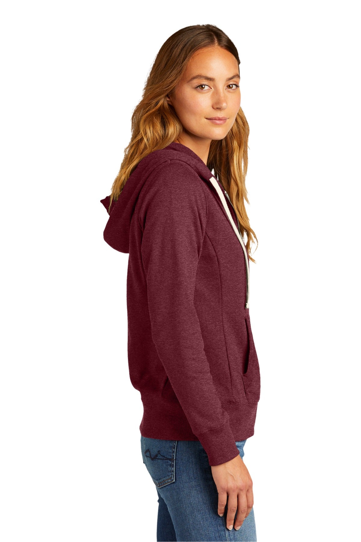 District Women's Re-Fleece Full-Zip Hoodie DT8103