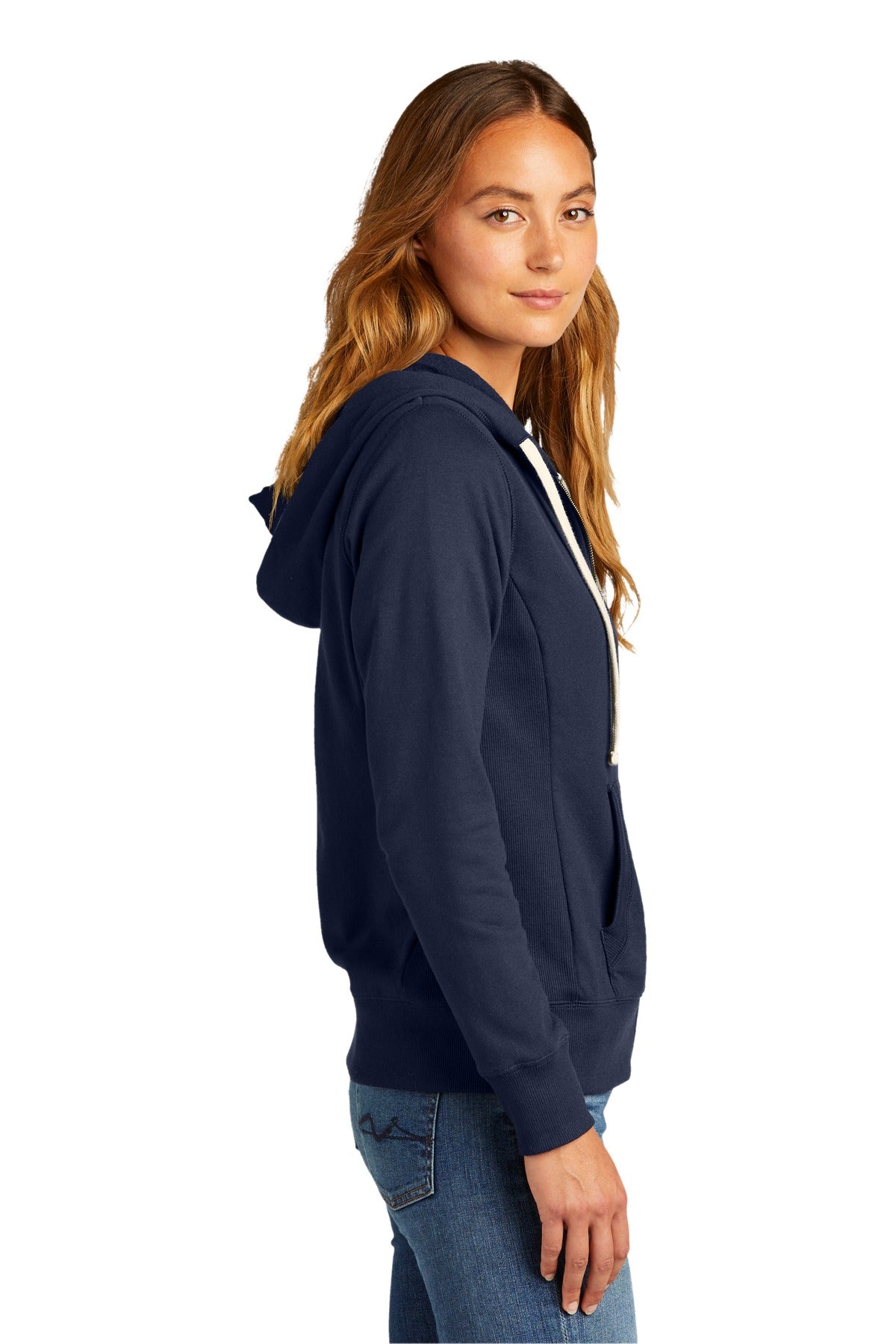 District Women's Re-Fleece Full-Zip Hoodie DT8103
