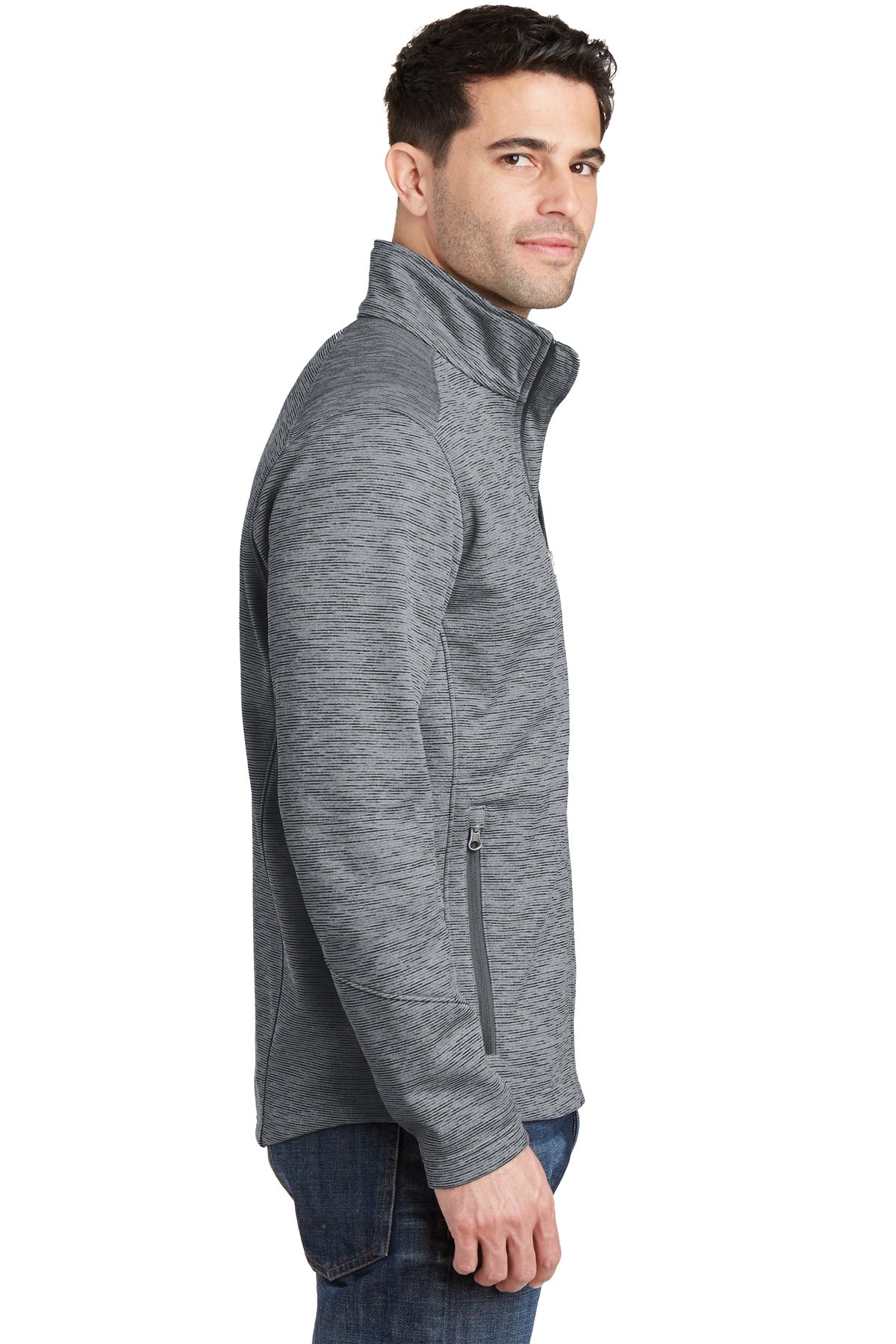Port Authority Digi Stripe Fleece Jacket. F231
