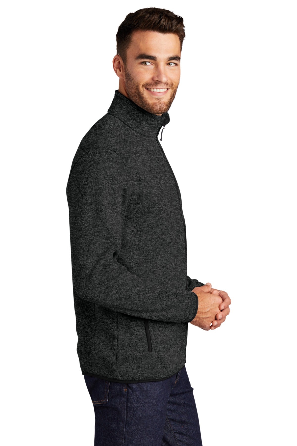 Port Authority Sweater Fleece Jacket. F232