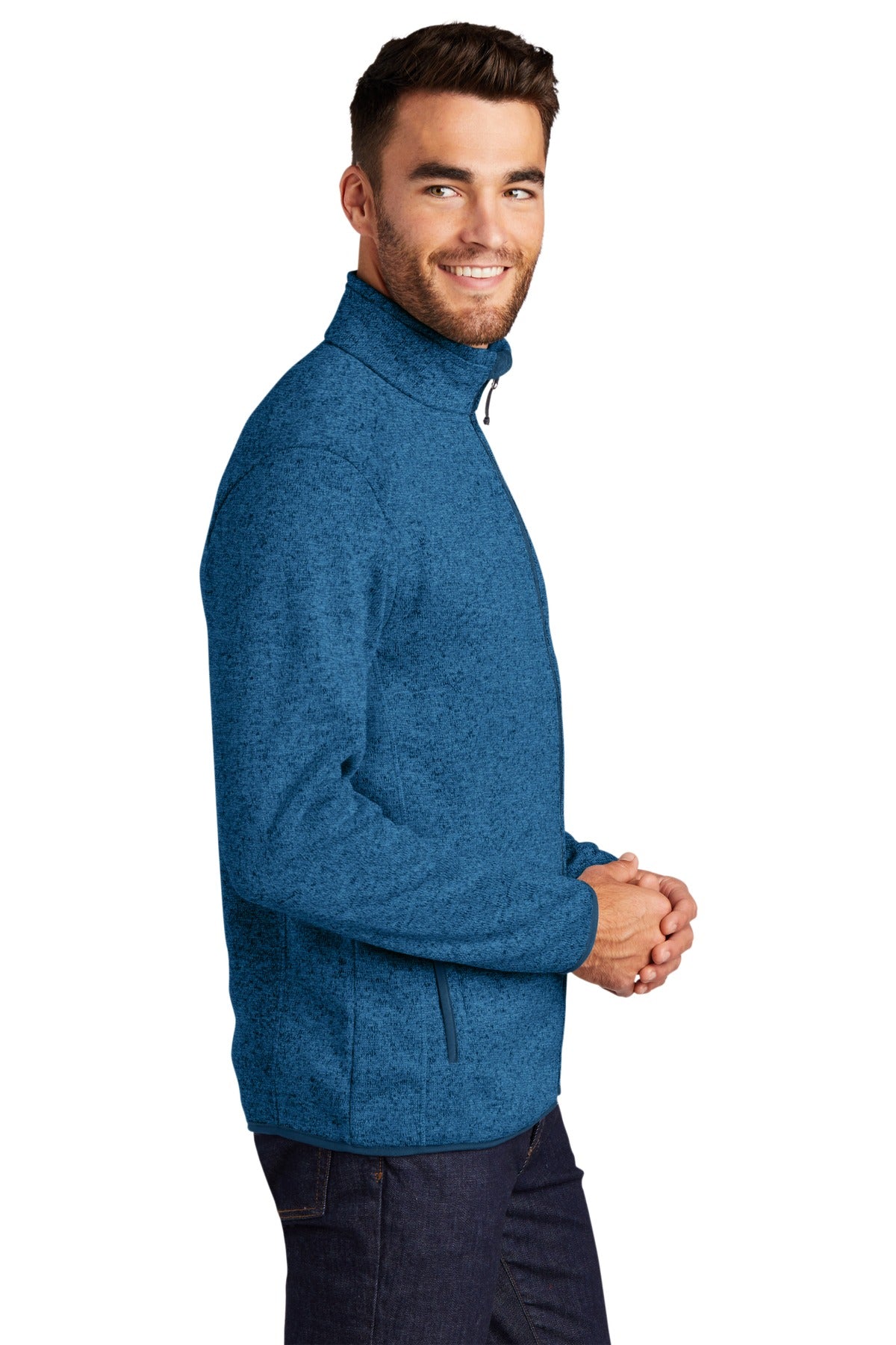 Port Authority Sweater Fleece Jacket. F232