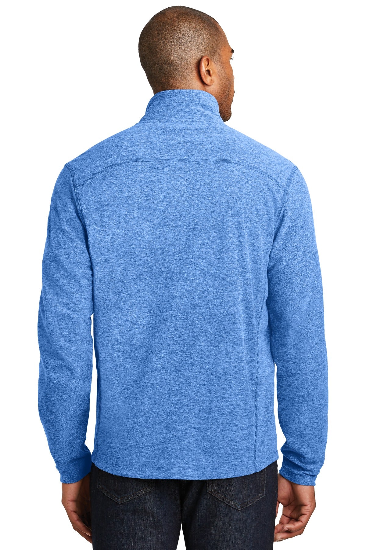 Port Authority Heather Microfleece Full-Zip Jacket. F235