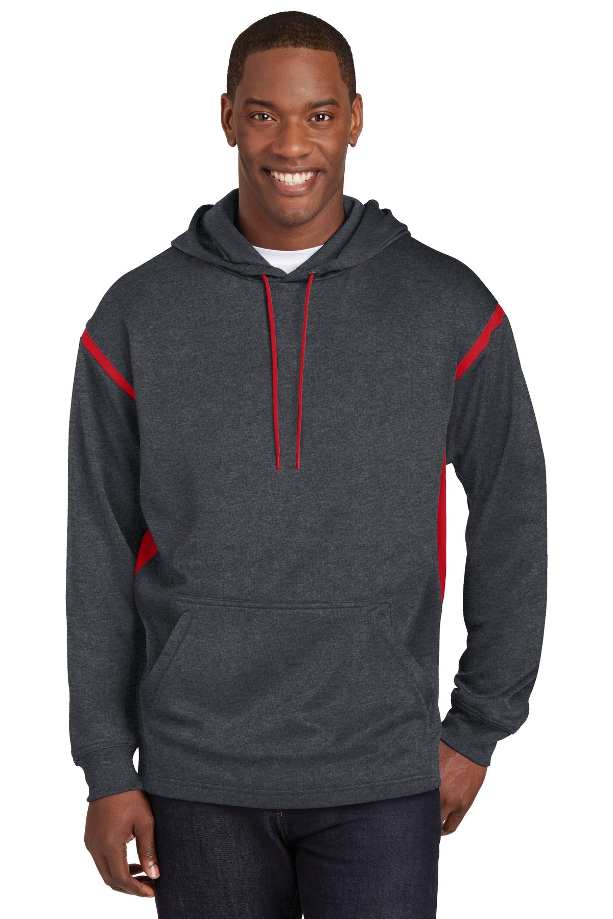 Graphite-Heather/-True-Red