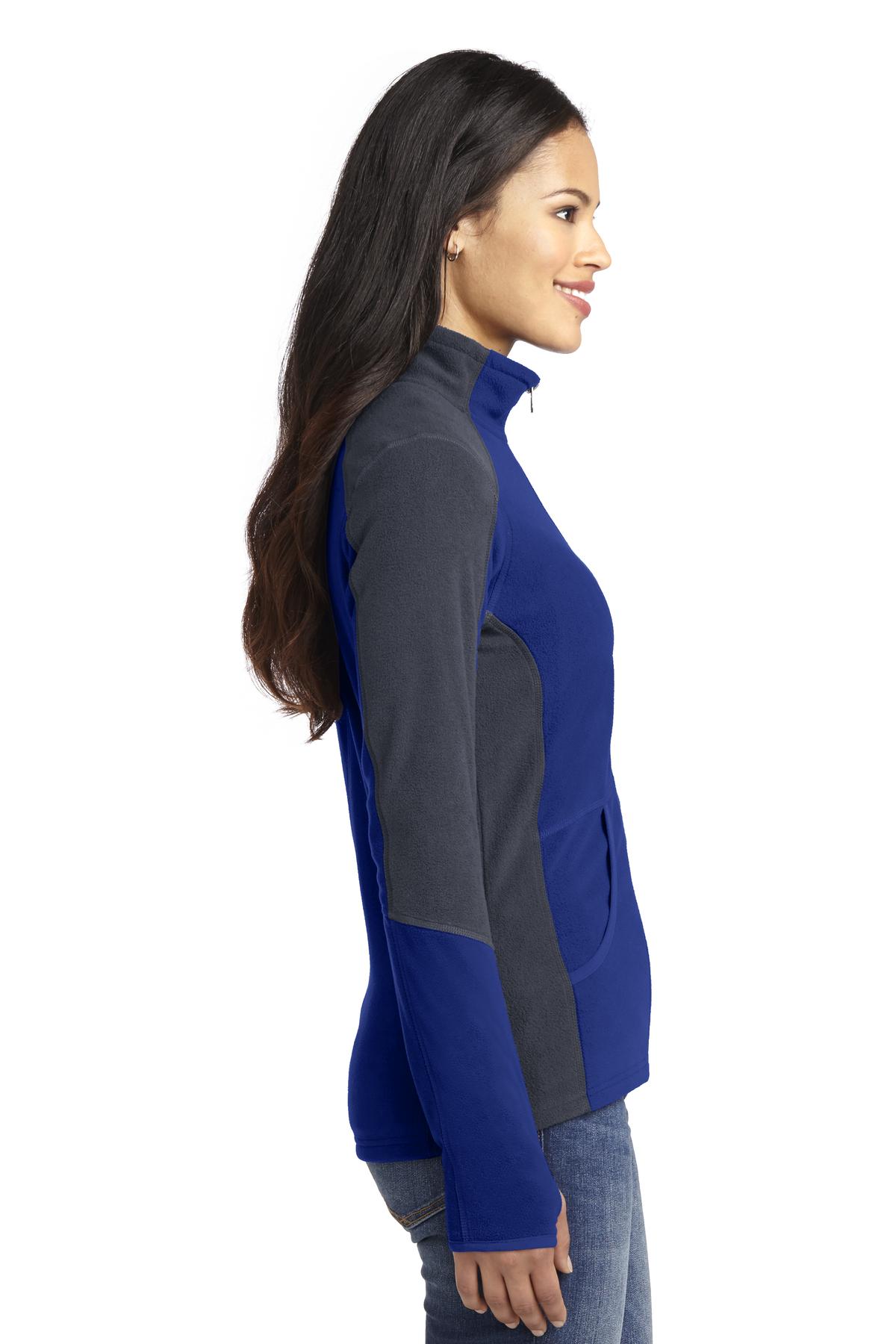Port Authority Ladies Colorblock Microfleece Jacket. L230