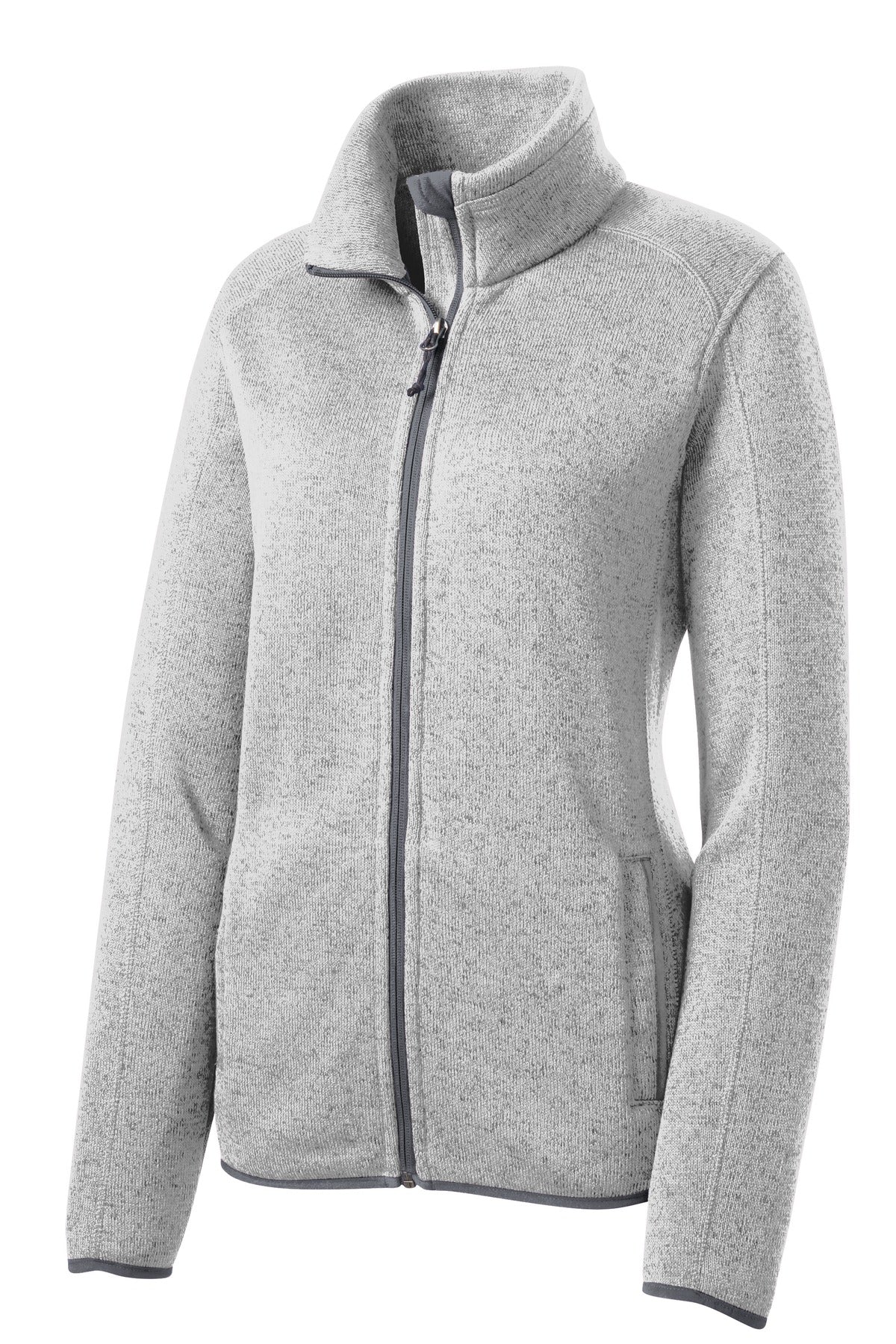 Port Authority Ladies Sweater Fleece Jacket. L232