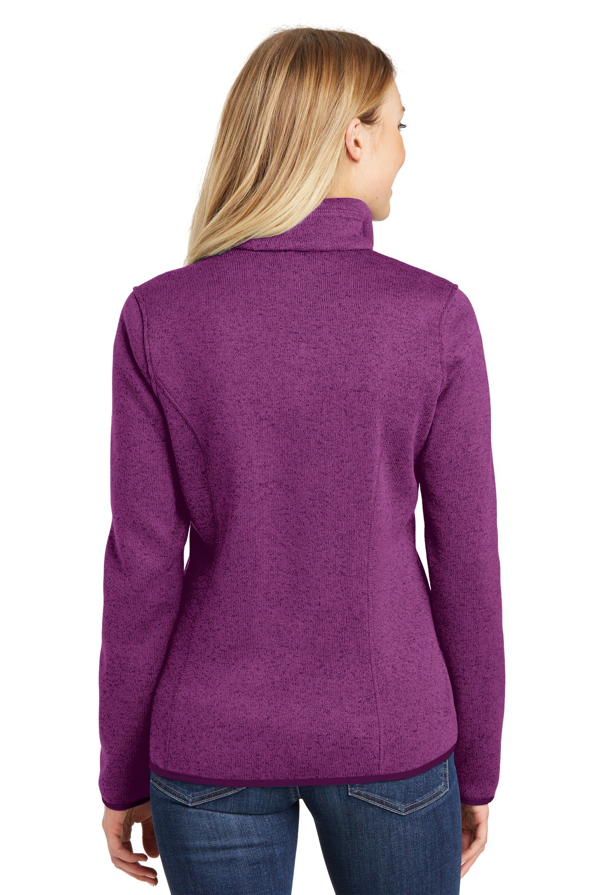 Port Authority Ladies Sweater Fleece Jacket. L232