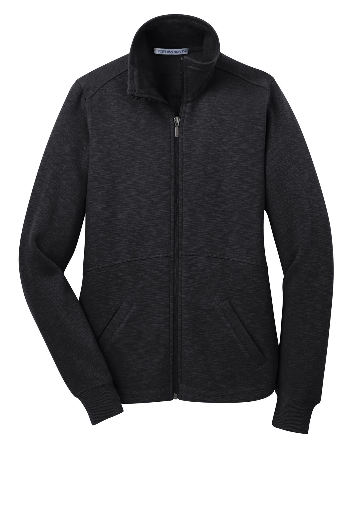 Port Authority Ladies Slub Fleece Full-Zip Jacket. L293