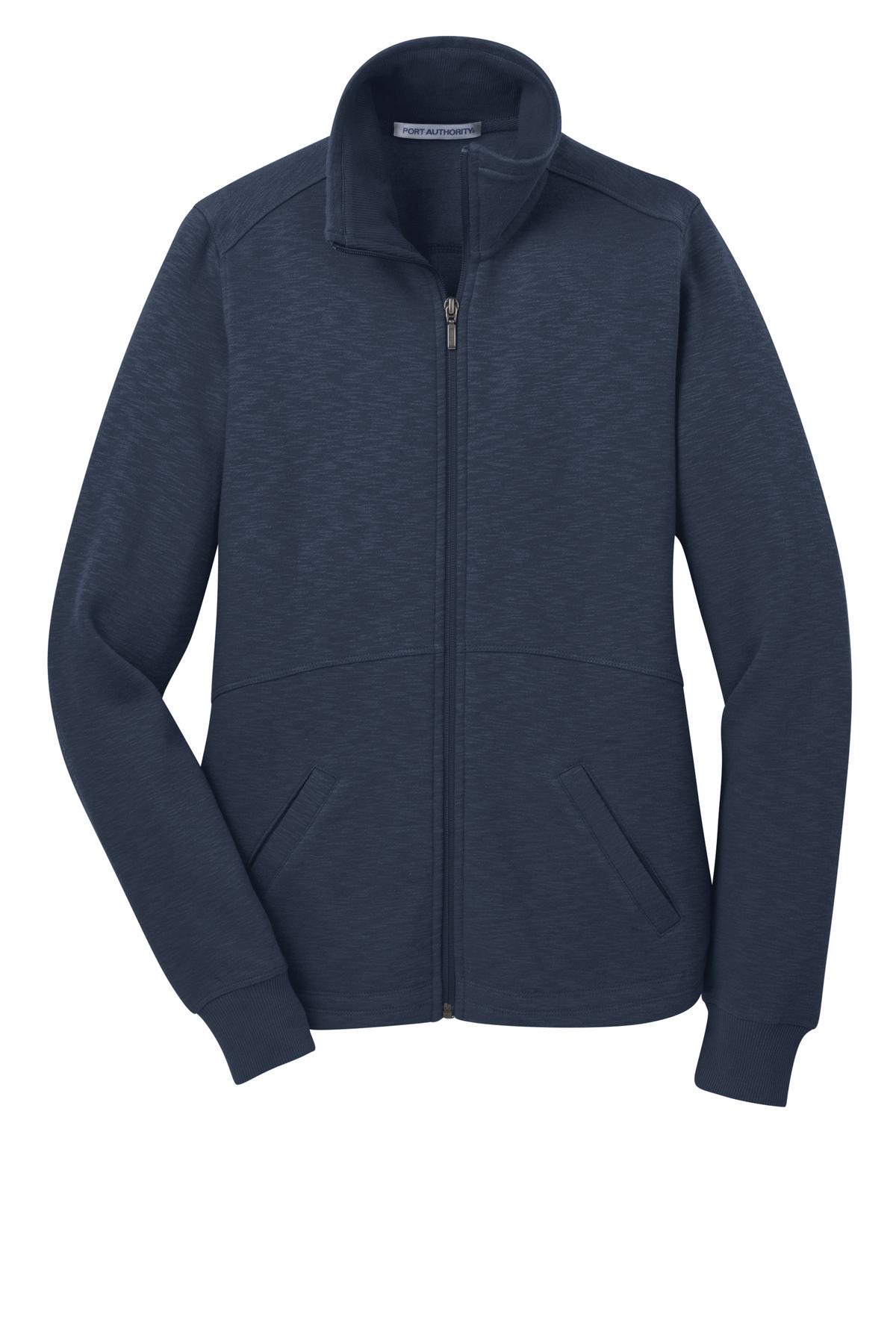 Port Authority Ladies Slub Fleece Full-Zip Jacket. L293