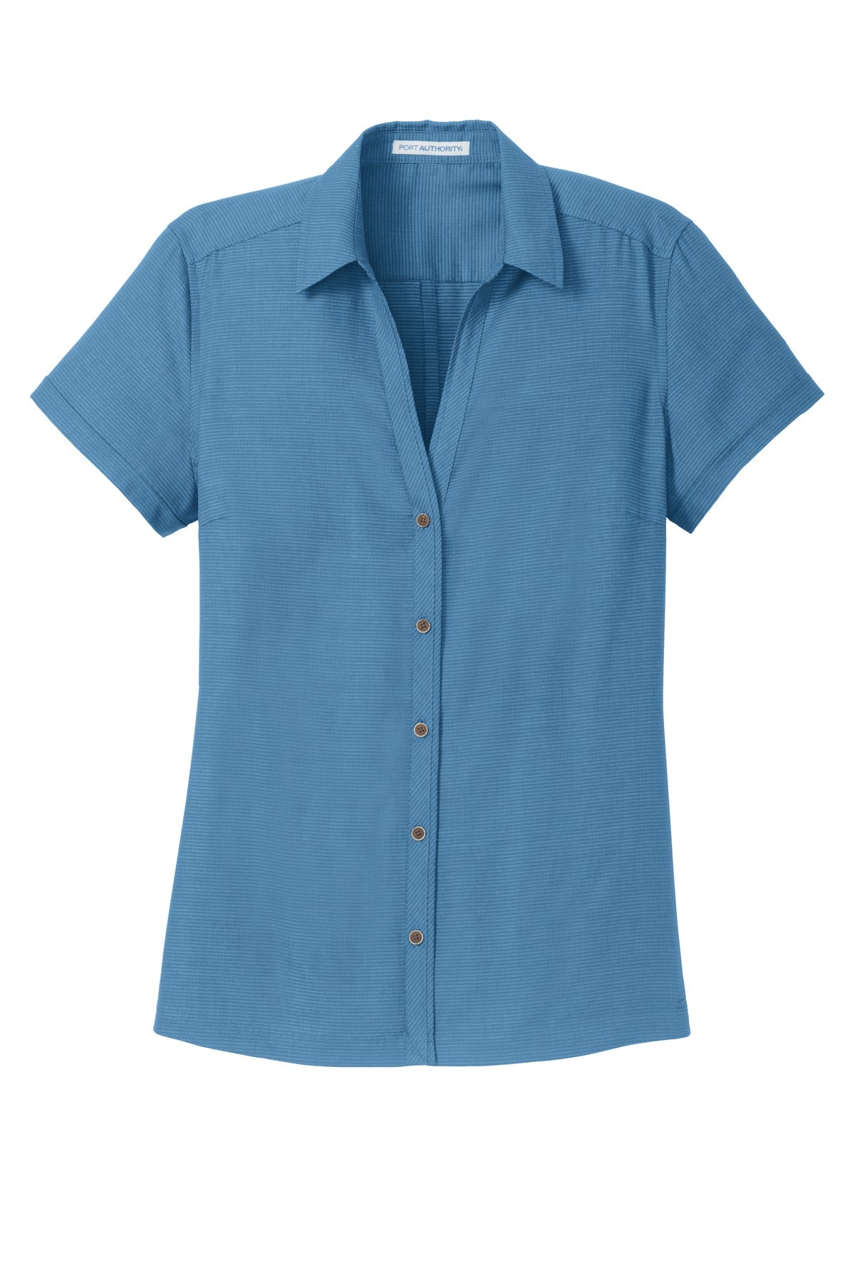 Port Authority Ladies Textured Camp Shirt. L662