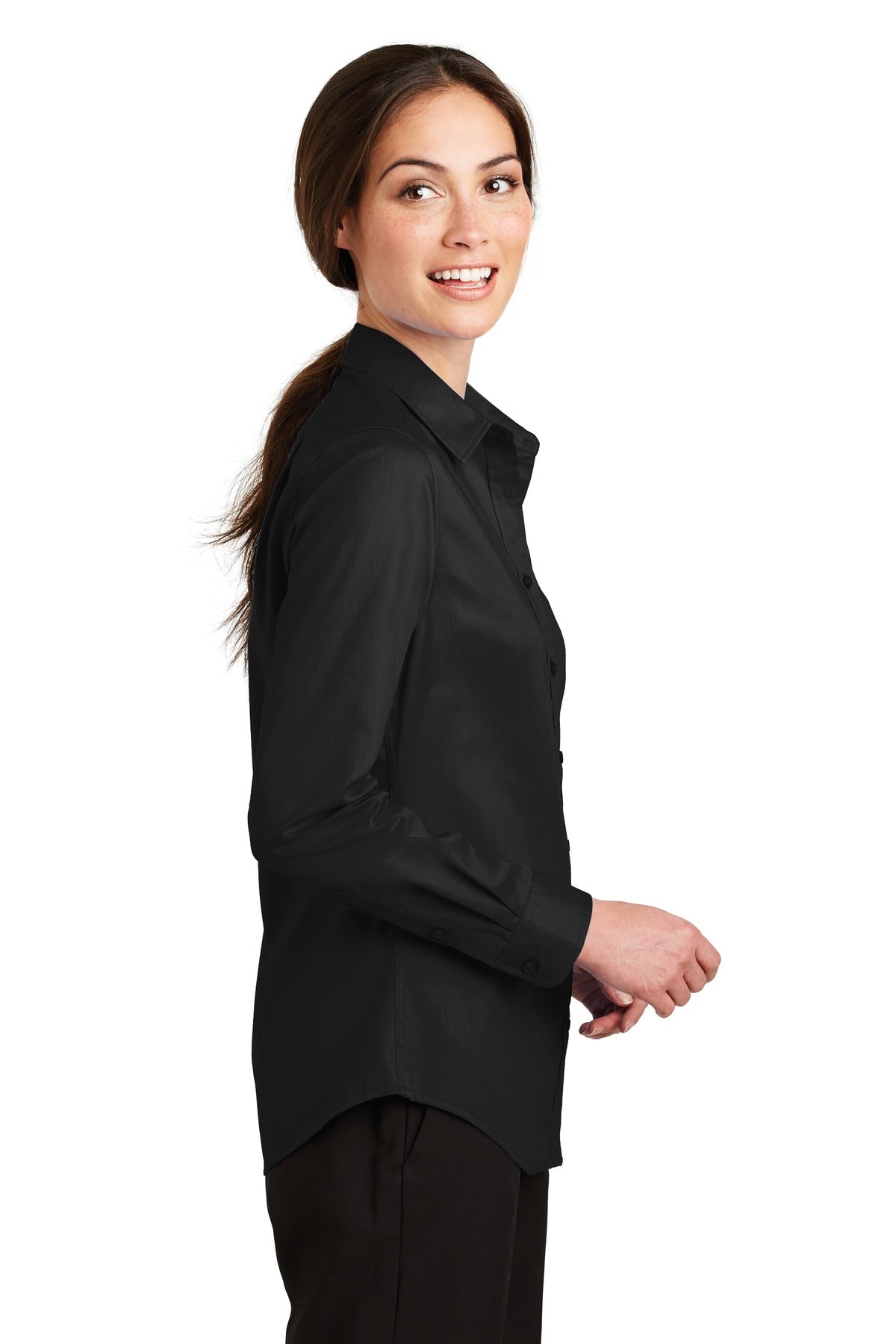 Port Authority Ladies SuperPro Twill Shirt. L663