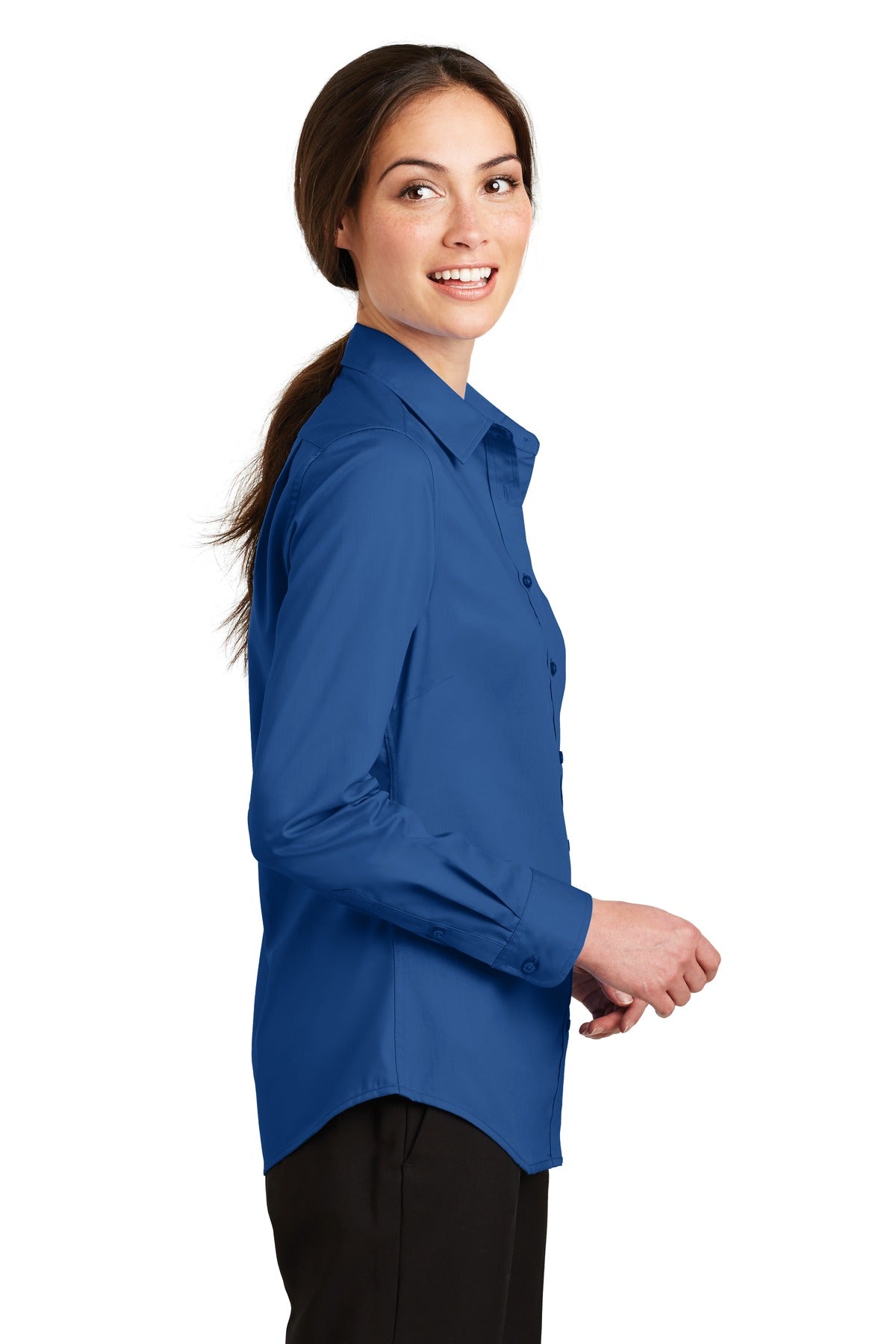 Port Authority Ladies SuperPro Twill Shirt. L663