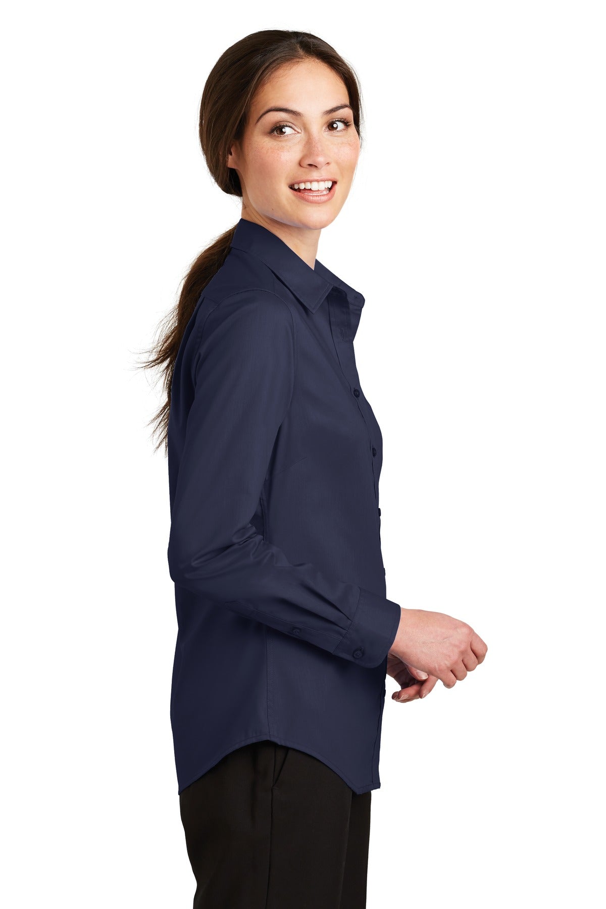 Port Authority Ladies SuperPro Twill Shirt. L663