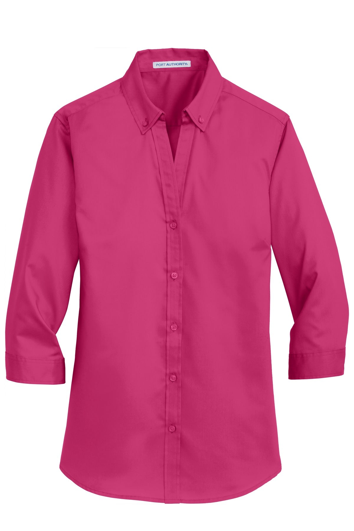 Port Authority Ladies 3/4-Sleeve SuperPro Twill Shirt. L665