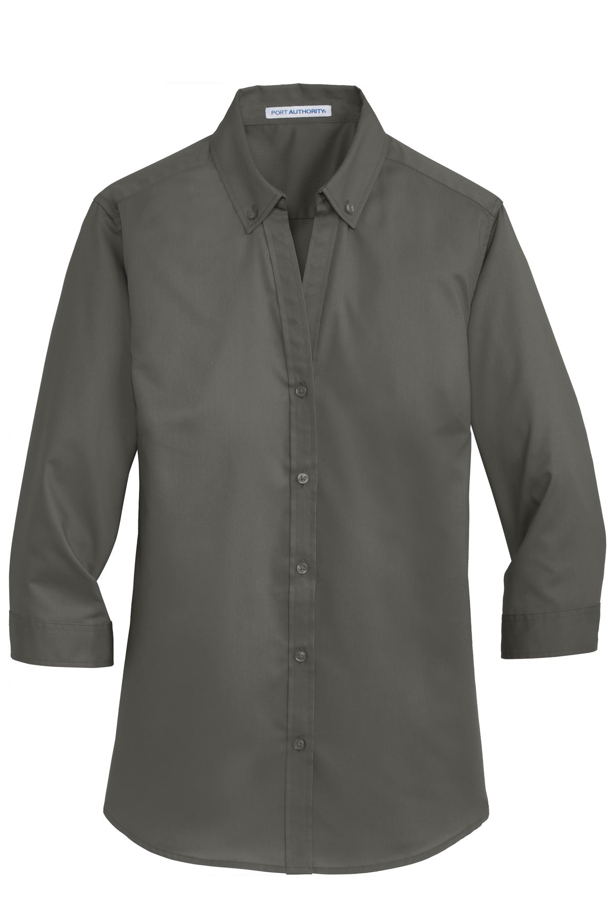 Port Authority Ladies 3/4-Sleeve SuperPro Twill Shirt. L665