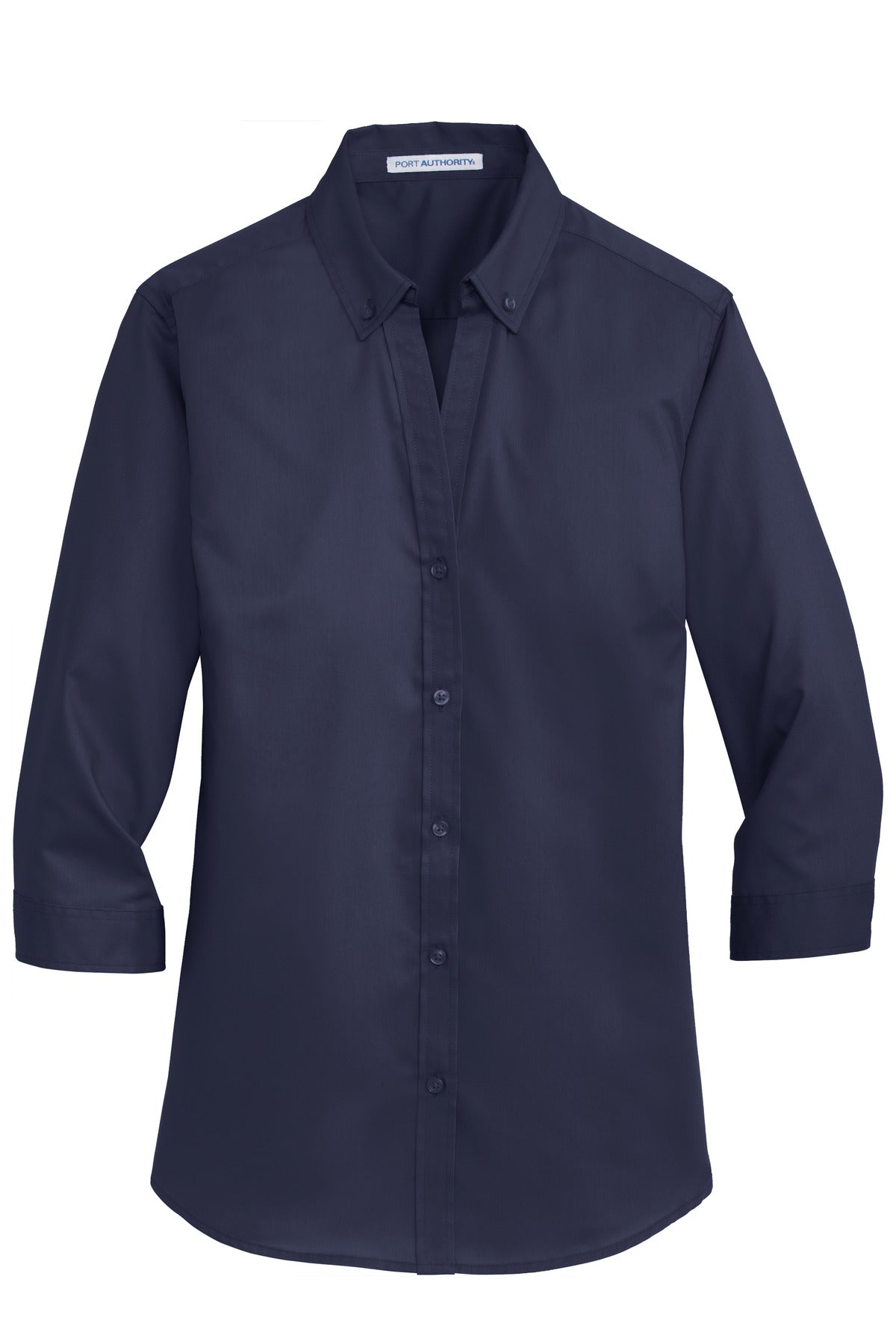 Port Authority Ladies 3/4-Sleeve SuperPro Twill Shirt. L665