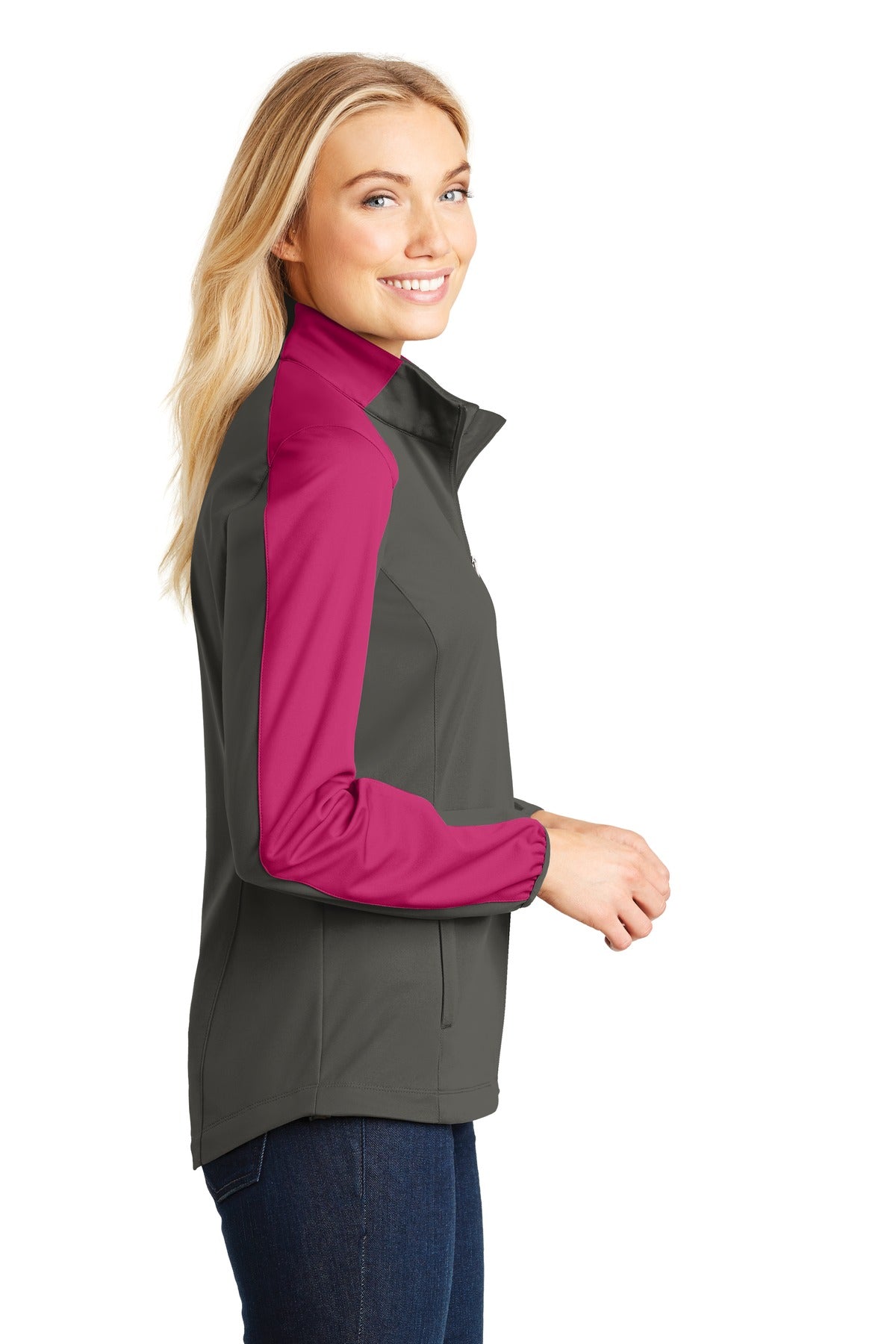 Port Authority Ladies Active Colorblock Soft Shell Jacket. L718