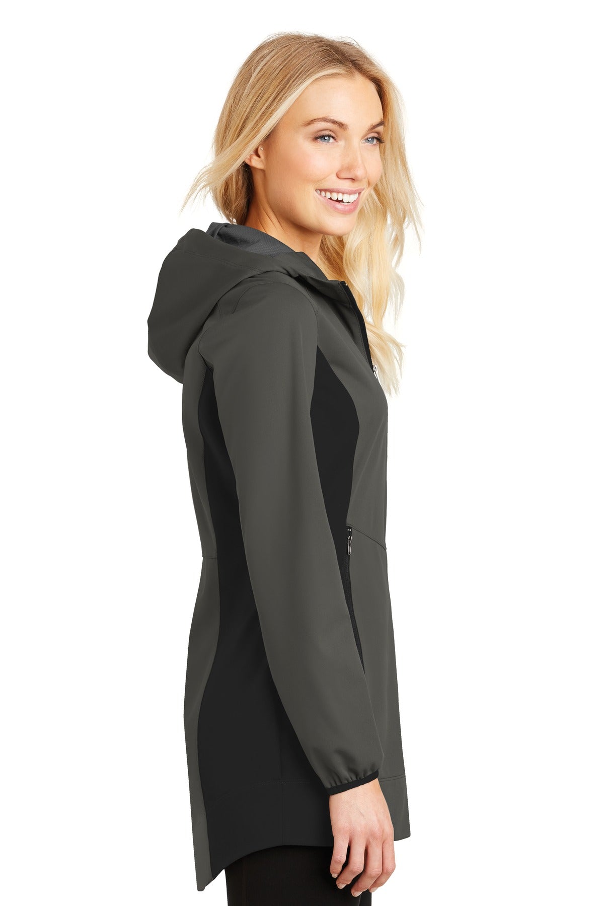 Port Authority Ladies Active Hooded Soft Shell Jacket. L719