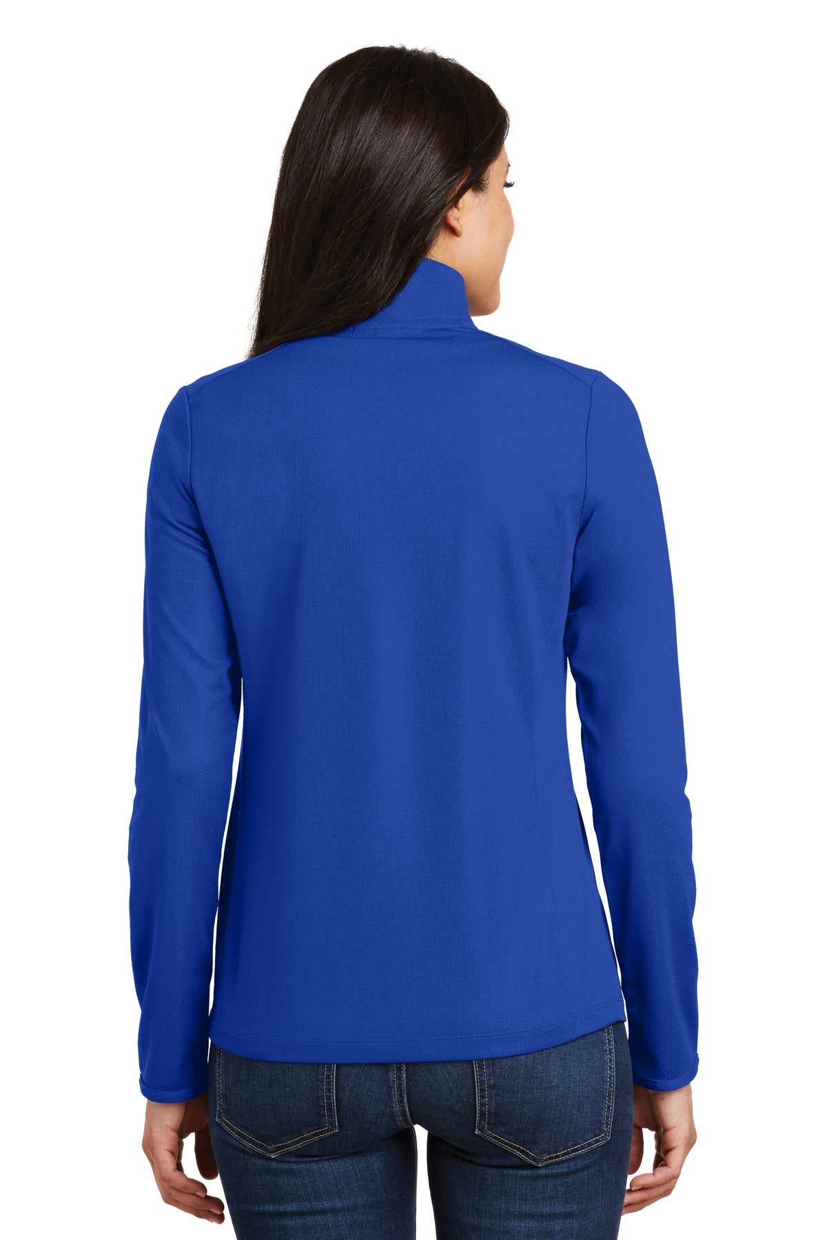 Port Authority Ladies Pinpoint Mesh 1/2-Zip . L806