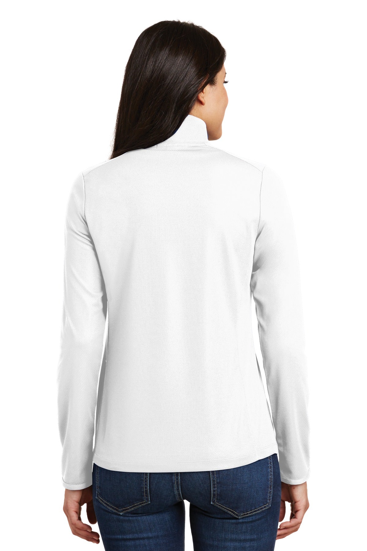Port Authority Ladies Pinpoint Mesh 1/2-Zip . L806