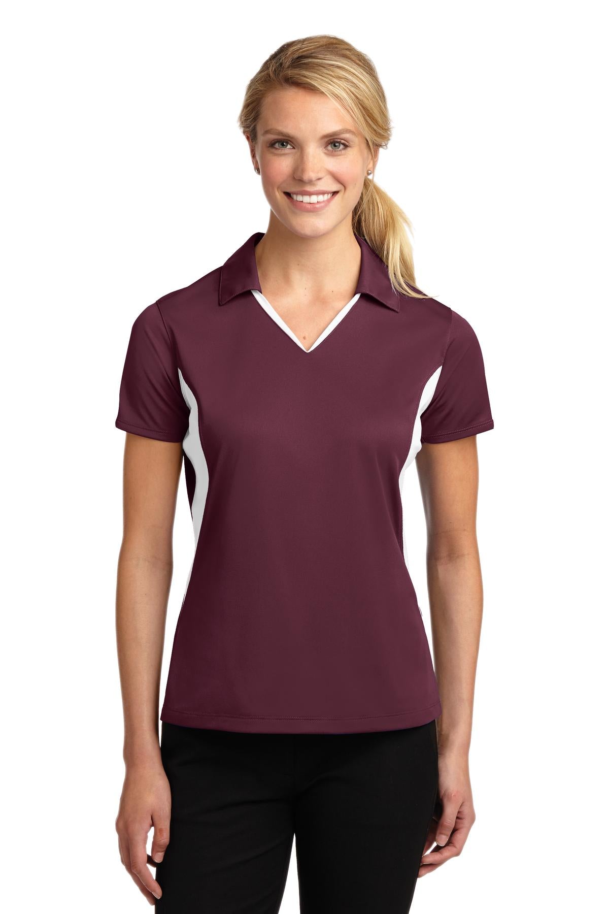 Maroon/-White