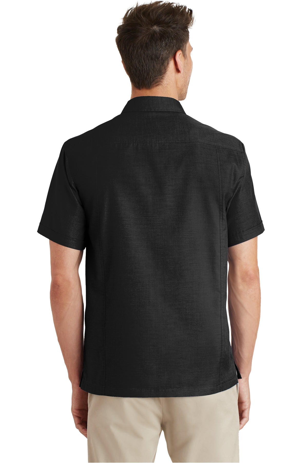 Port Authority Textured Camp Shirt. S662