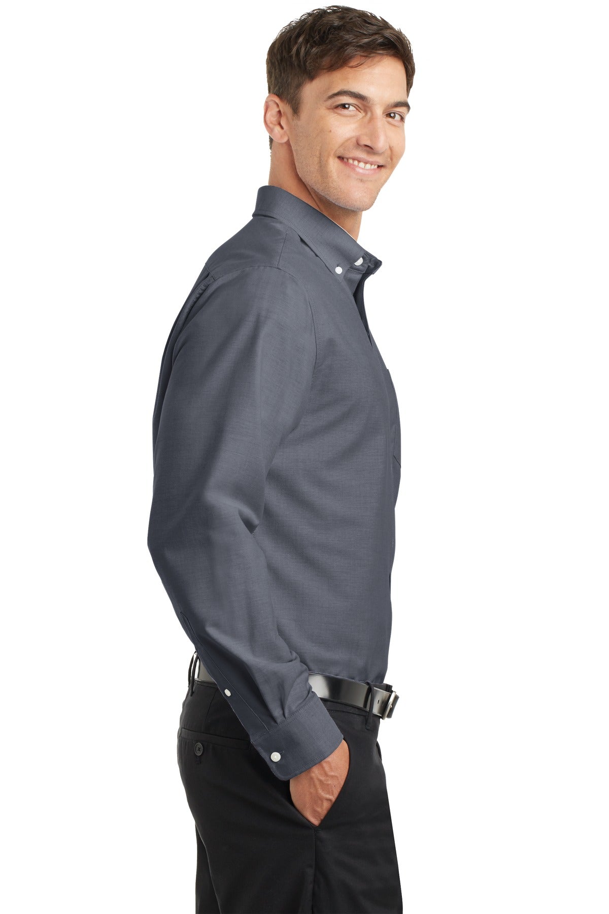 Port Authority Tall SuperPro Oxford Shirt. TS658