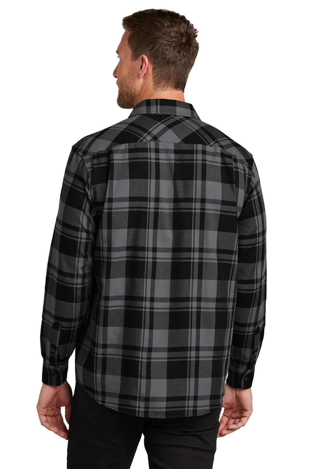 Port Authority Plaid Flannel Shirt. W668