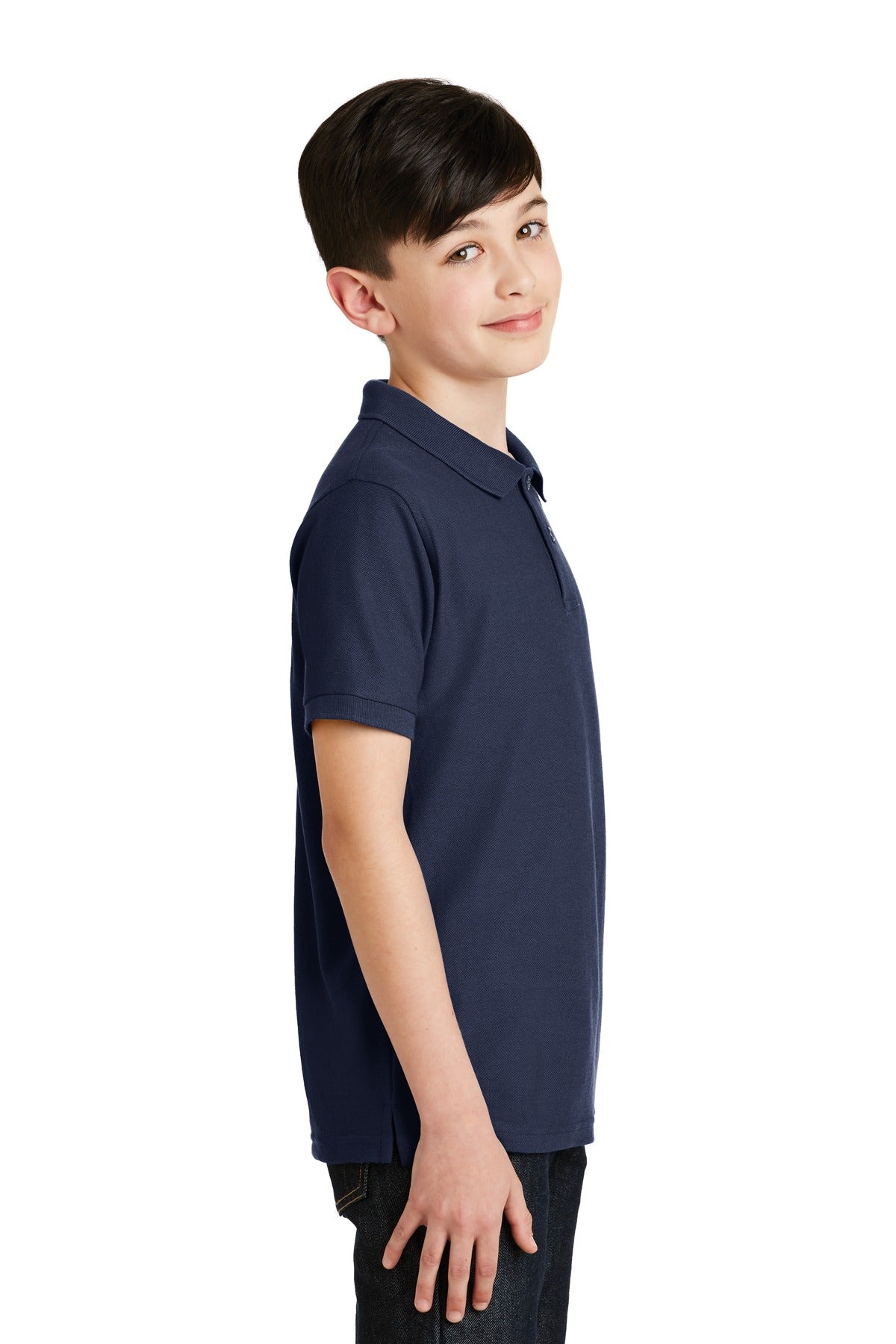 Port Authority Youth Silk Touch Polo. Y500