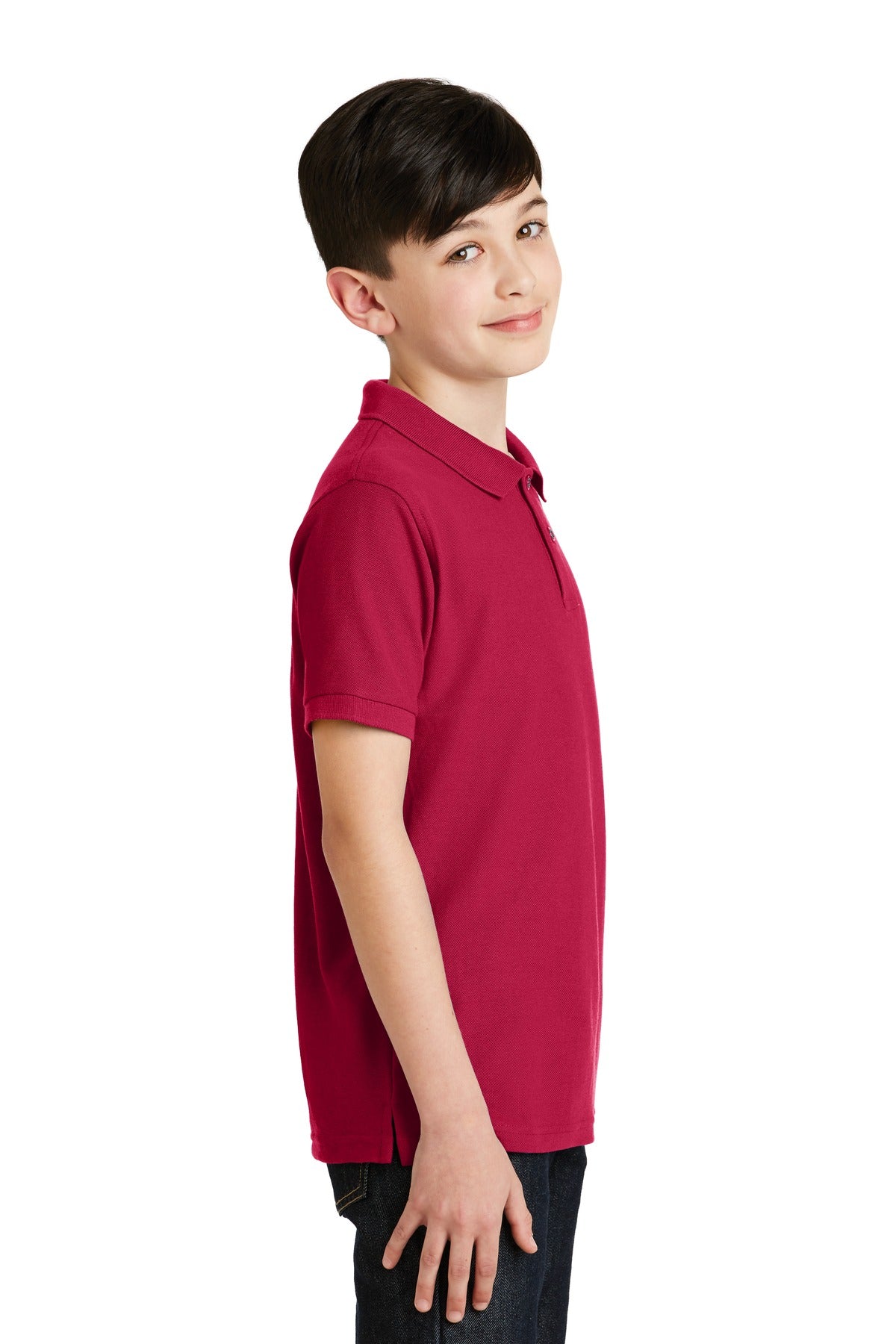 Port Authority Youth Silk Touch Polo. Y500