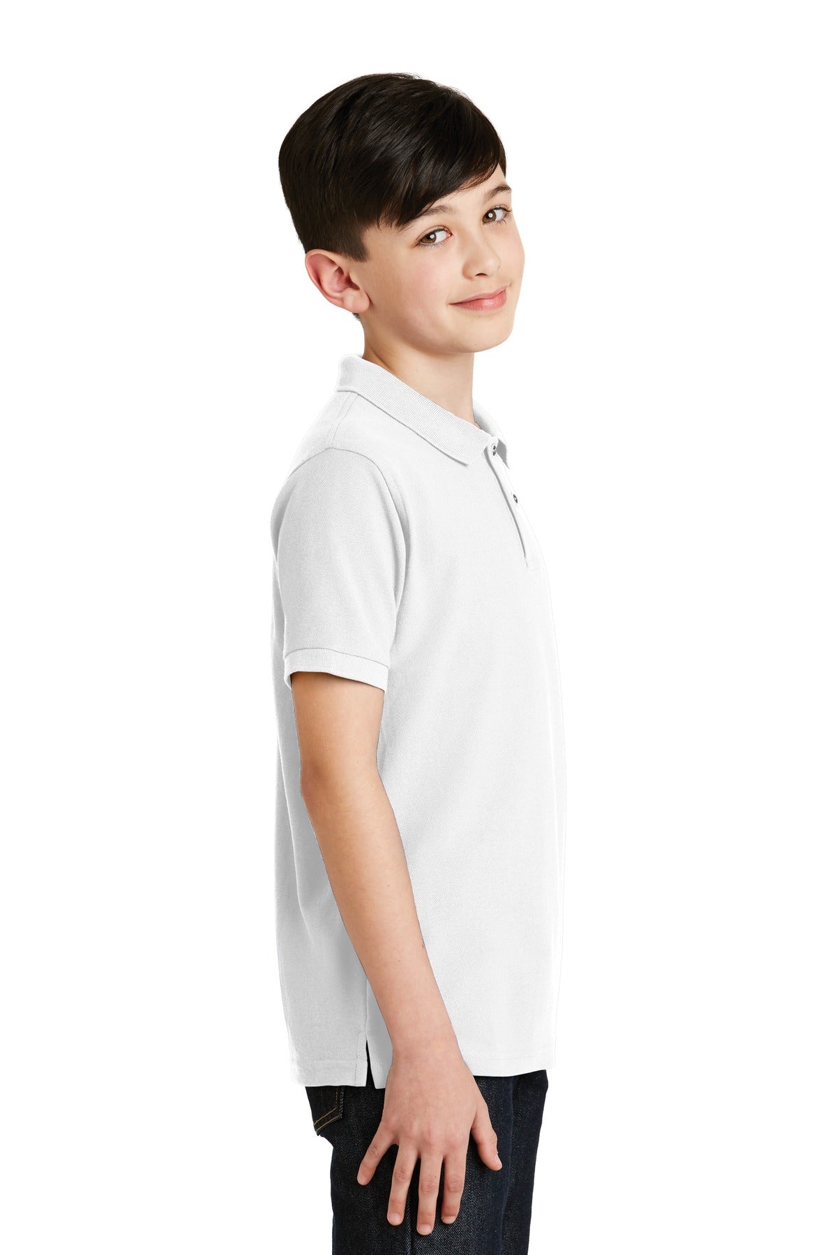 Port Authority Youth Silk Touch Polo. Y500