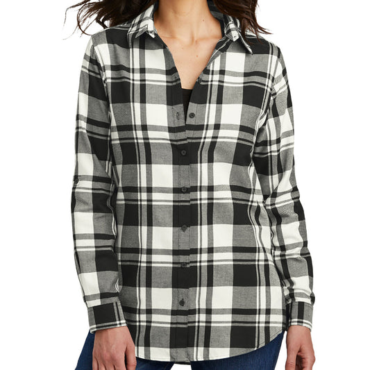 Port Authority Ladies Plaid Flannel Tunic . LW668