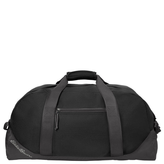 Eddie Bauer® Large Ripstop Duffel. EB901 (Black/ Grey Steel)