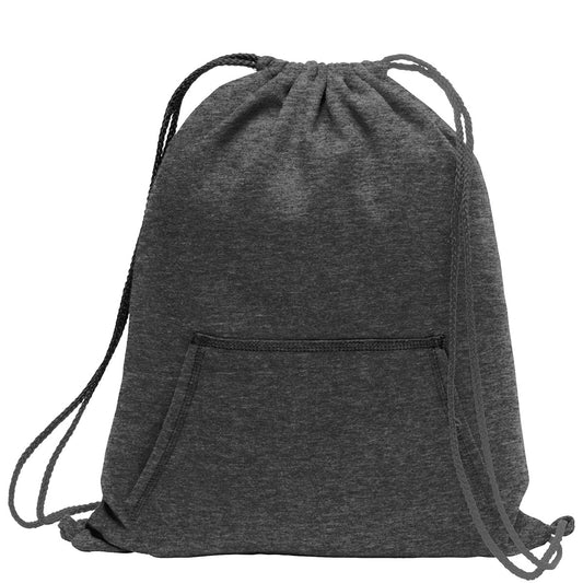 Port & Company® Core Fleece Sweatshirt Cinch Pack. BG614 (Dark Heather Grey)