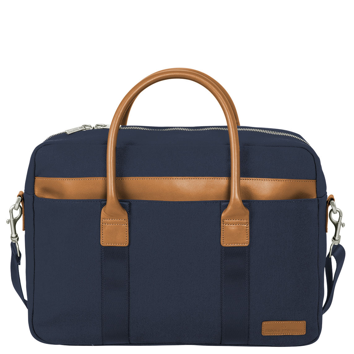 Brooks Brothers® Wells Briefcase BB18830 (Navy Blazer)