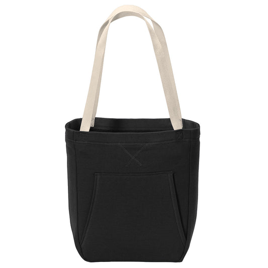 Port & Company ® Core Fleece Sweatshirt Tote BG415 (Jet Black)