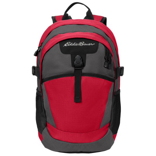 Eddie Bauer® Ripstop Backpack. EB910 (Radish/ Grey Steel)