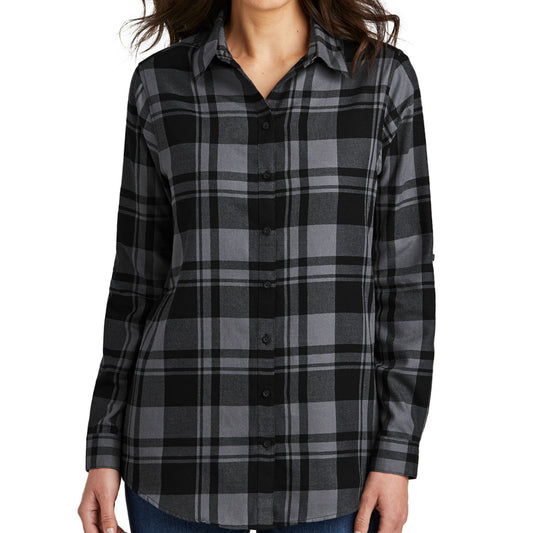 Port Authority Ladies Plaid Flannel Tunic . LW668
