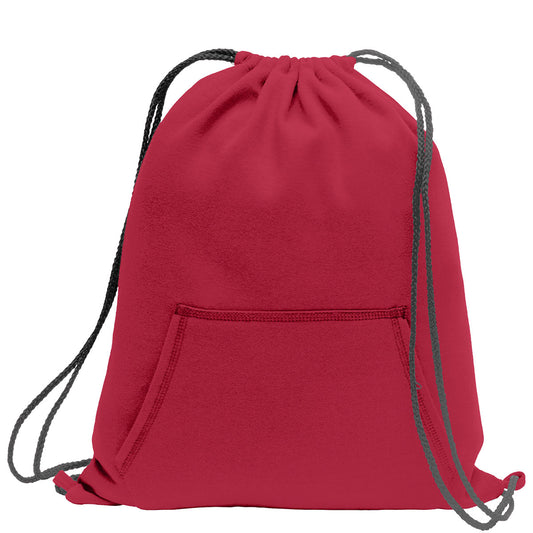 Port & Company® Core Fleece Sweatshirt Cinch Pack. BG614 (Red)