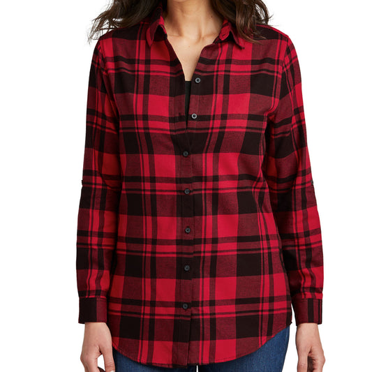 Port Authority Ladies Plaid Flannel Tunic . LW668