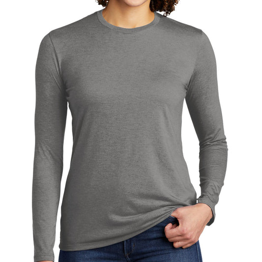Allmade ®  Women's Tri-Blend Long Sleeve Tee AL6008 (Aluminum Grey)
