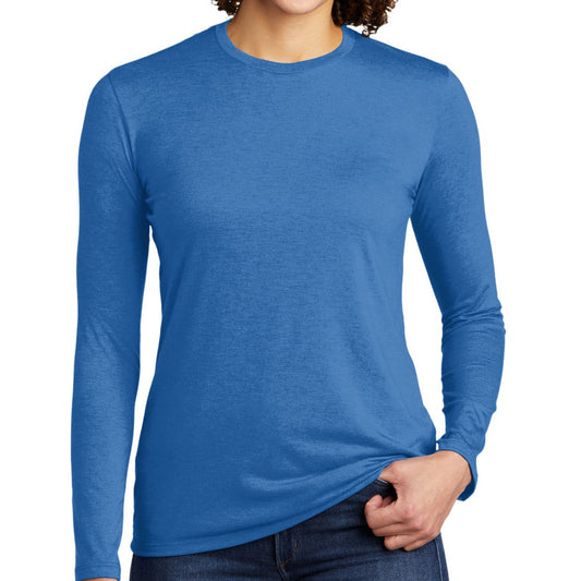 Allmade ®  Women's Tri-Blend Long Sleeve Tee AL6008 (Azure Blue)